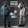 Ships in Mid-November – Unisex Snowboard Jacket and Pants Set, Solid Color Snowboarding Outfit, Ski and Snow Wear, 2-Piece Winter Sports Set for Men and Women