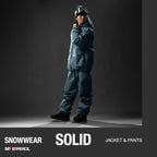 Ships in Mid-November – Unisex Snowboard Jacket and Pants Set, Solid Color Snowboarding Outfit, Ski and Snow Wear, 2-Piece Winter Sports Set for Men and Women
