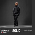 Ships in Mid-November – Unisex Snowboard Jacket and Pants Set, Solid Color Snowboarding Outfit, Ski and Snow Wear, 2-Piece Winter Sports Set for Men and Women